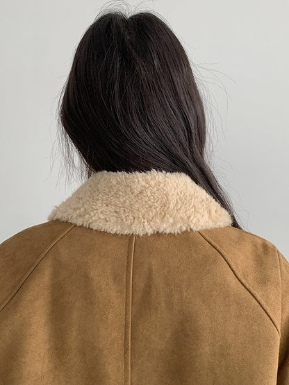 【LD3298】實拍冬季必備厚款短款麂皮絨機車外套251103