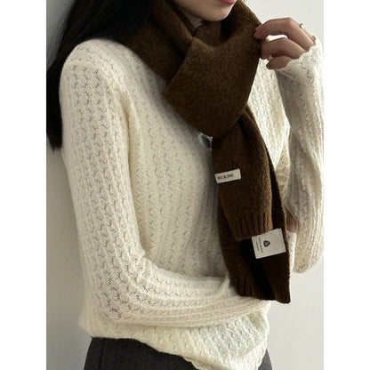 【Y2505】實拍氣質高級感混羊毛針織圍巾251201