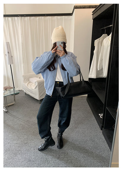 【H5483】實拍S~XL復古加厚水洗直筒牛仔褲251109