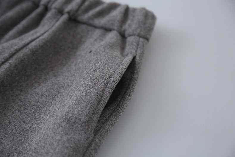 【LD11047】實拍休閒加絨加厚彎刀褲251202