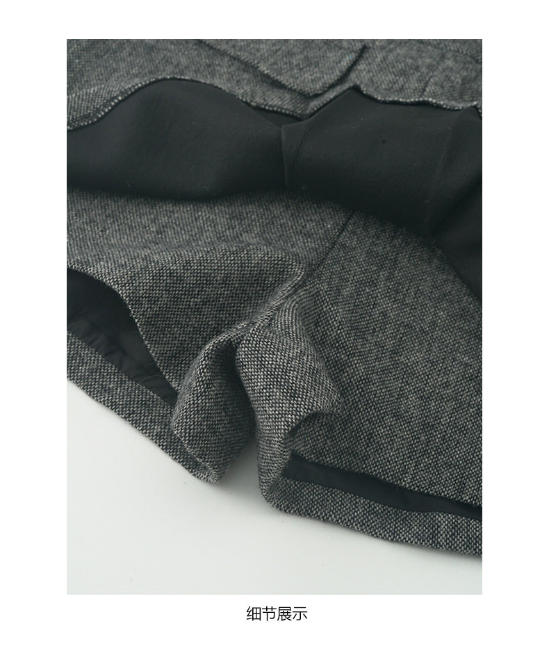 【H5523】實拍S~XL氣質千金質感高腰A字裙褲251125