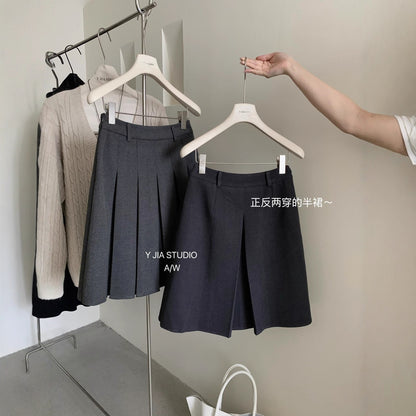 【L8309】實拍Y.JIA 伊嘉 秋冬簡約兩穿a字裙251208