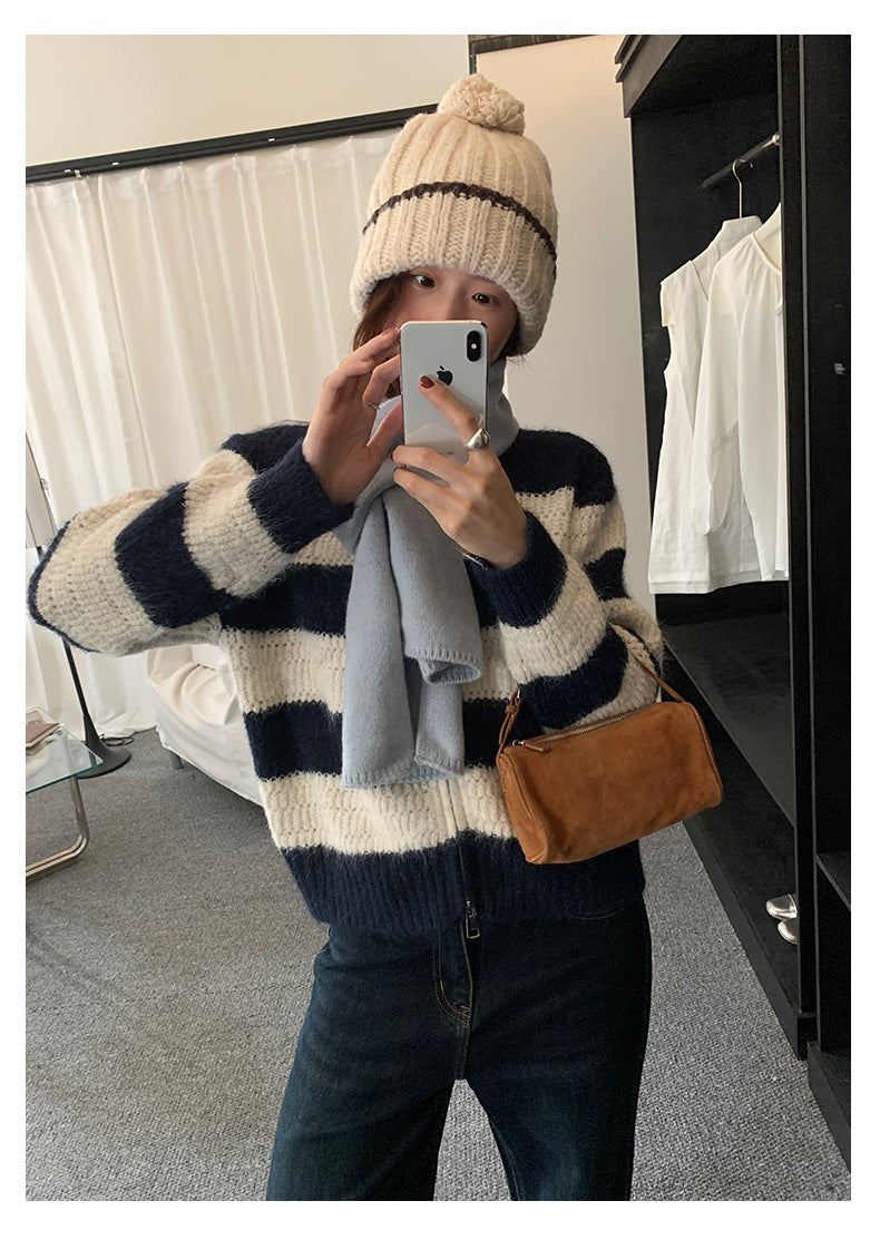 【H5494】實拍復古立體針織外套251109