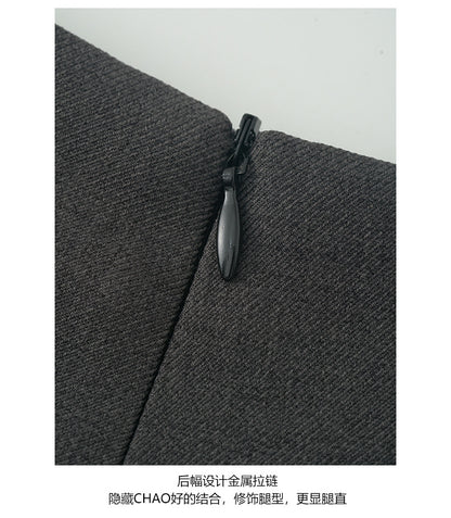 【H5418】實拍早秋復古辣妹顯瘦短褲裙250909