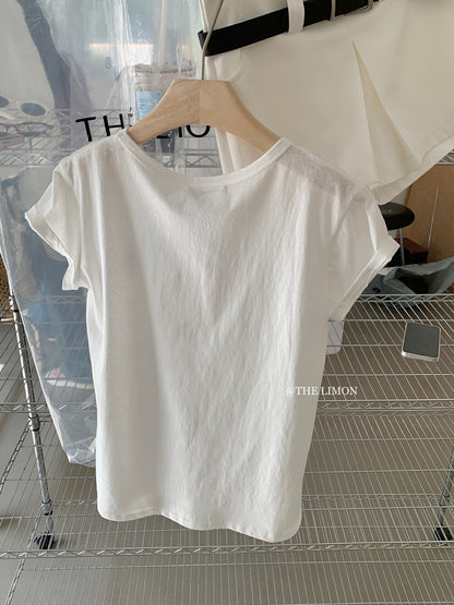【LTM0966】實拍檸檬小馬刺繡休閒短袖T恤250414