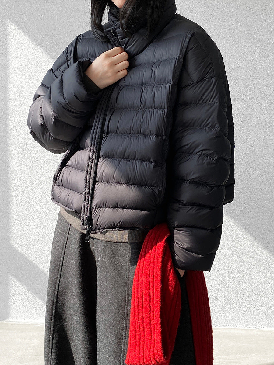 【cimz6383】實拍高領寶款排骨白鴨絨外套（白鴨絨90）251120