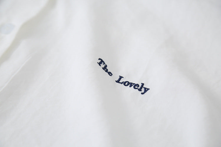 【LD2054】實拍麂皮絨感刺繡襯衫251103