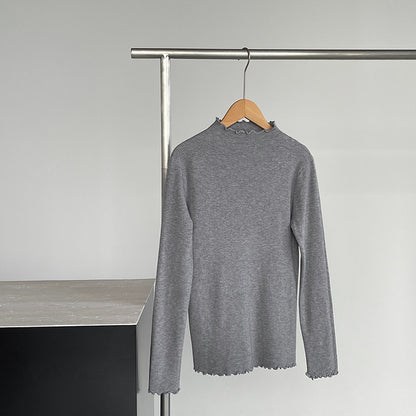 【cimYL223】實拍氣質安迪絨木耳邊針織衫251201