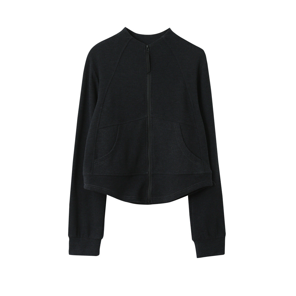 【LD3293】實拍立領雙頭拉鍊衞衣外套251103