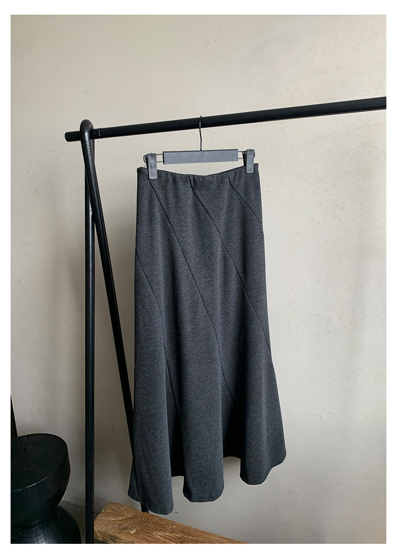 【H5520】實拍冬季法式高級魚尾裙251125