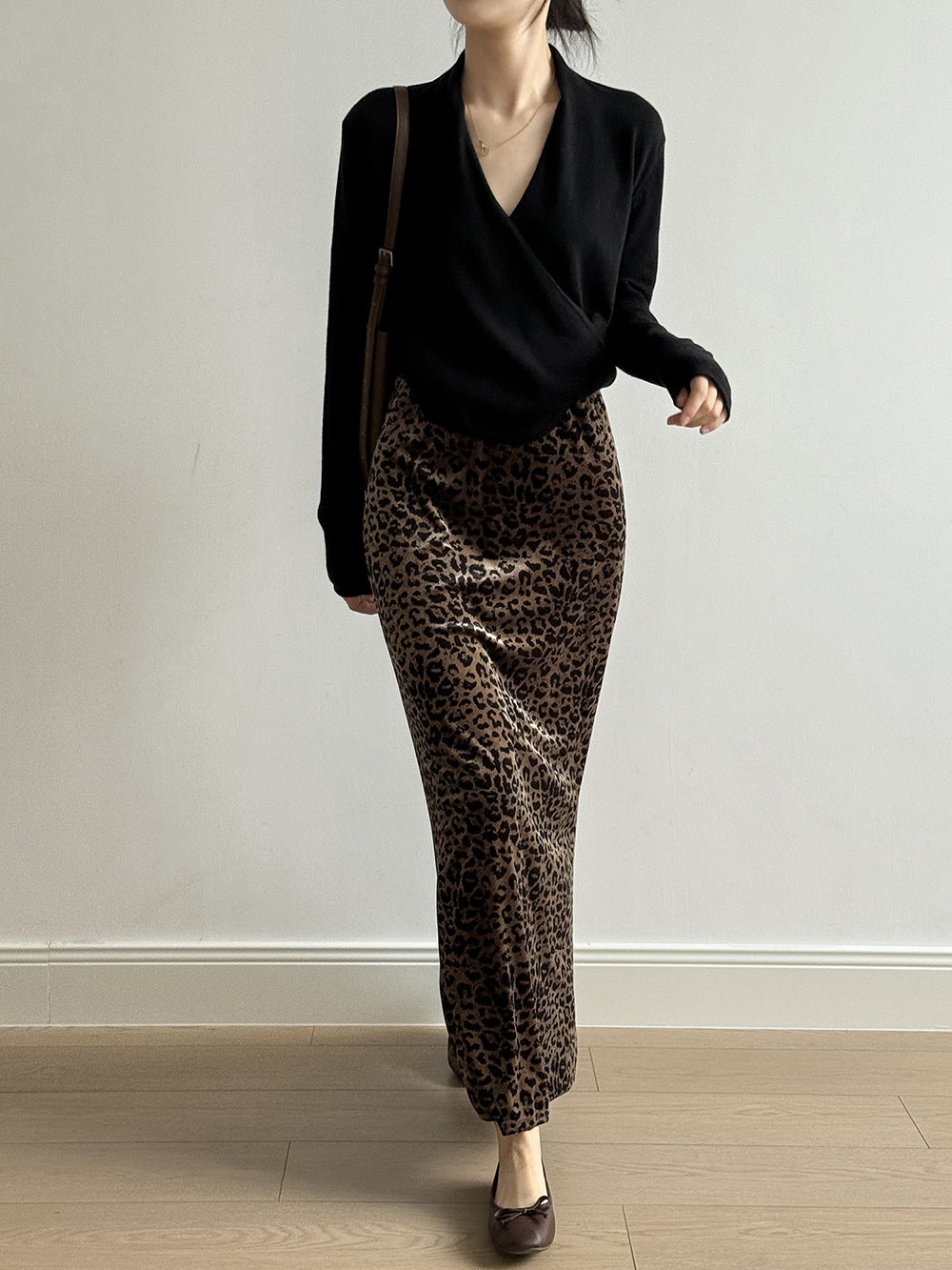 【Y218】實拍法式高級感交叉長袖針織衫(羊毛5%)251016