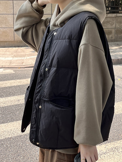 【Y80882】 實拍保暖白鴨絨50%羽絨背心251023