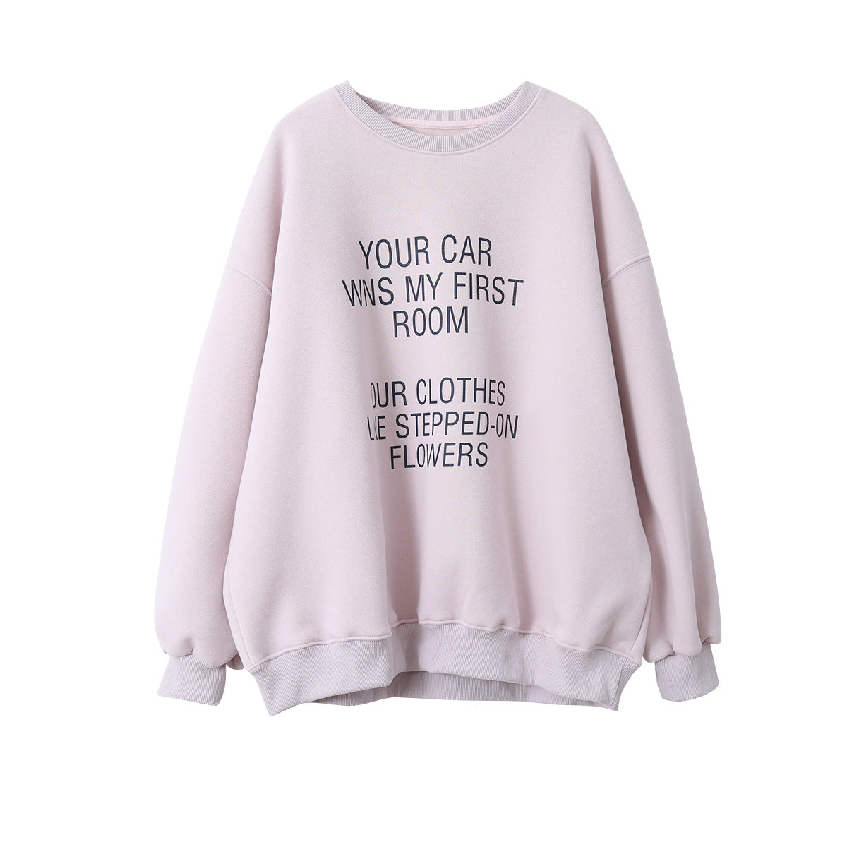 【LD11021】實拍加絨加厚印花寬鬆情侶裝衞衣251110