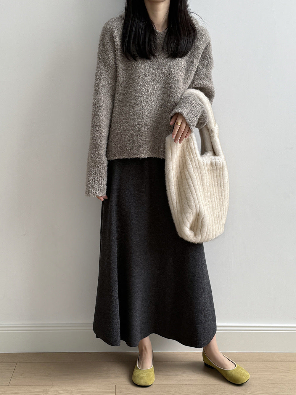 【Y2188】實拍冬季圈圈絨可愛連帽針織毛衣251106