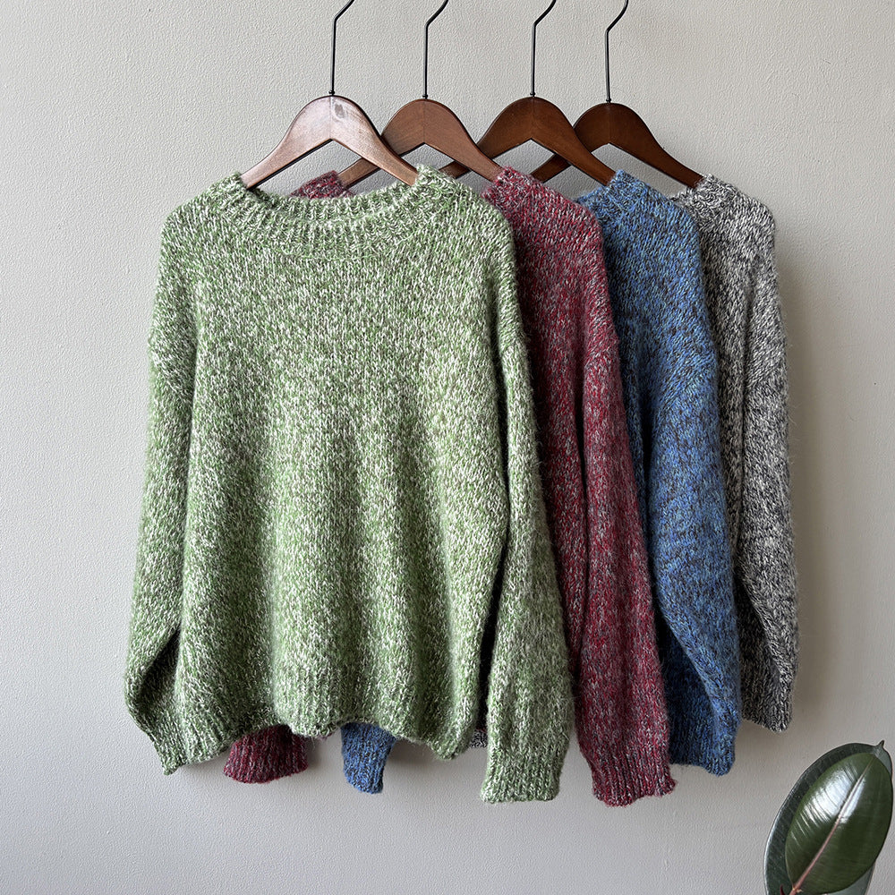 【Y2530】實拍冬季雜色古着針織毛衣(含羊毛6%)251106