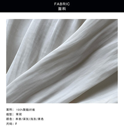 【cimYL950】韓系溫柔優雅風🤍高級垂墜感流光抓皺休閒半身裙/長裙260723