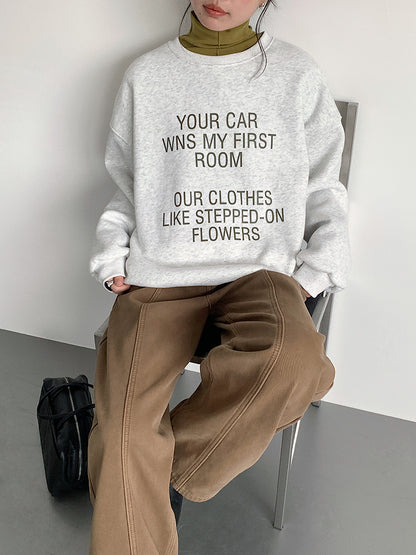 【LD11021】實拍加絨加厚印花寬鬆情侶裝衞衣251110