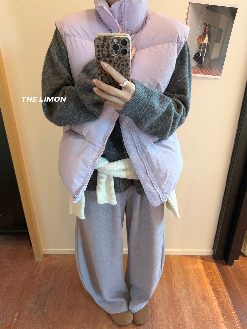 【L9309】實拍檸檬秋冬基礎款寬鬆百搭口袋拉鍊背心（內裡鋪棉）251117