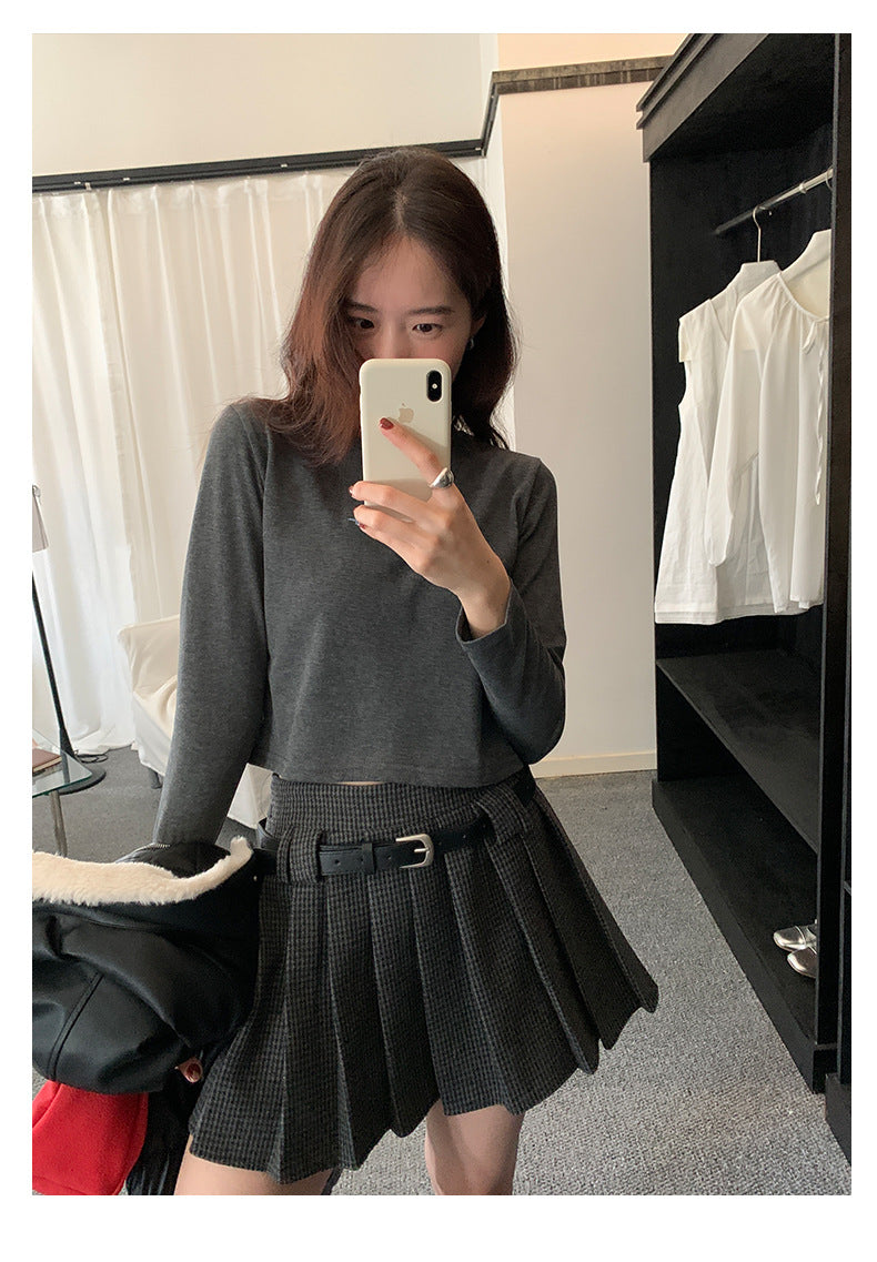 【H5482】實拍磨毛舒適質感刺繡長袖T恤251109