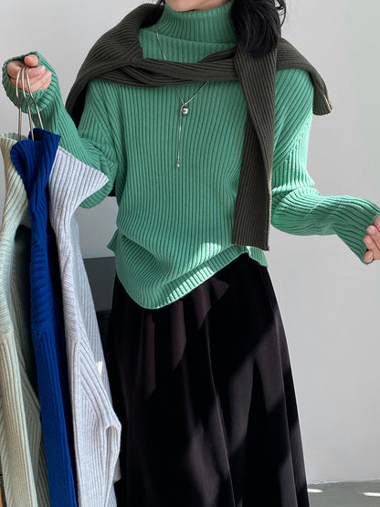 【cimz1388】實拍高領加厚高級感針織毛衣251128