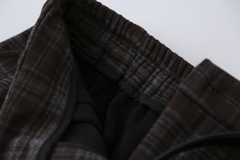 【LD11071】實拍氣質復古格紋毛呢a字裙251209