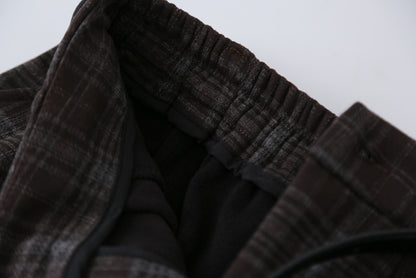 【LD11071】實拍氣質復古格紋毛呢a字裙251209