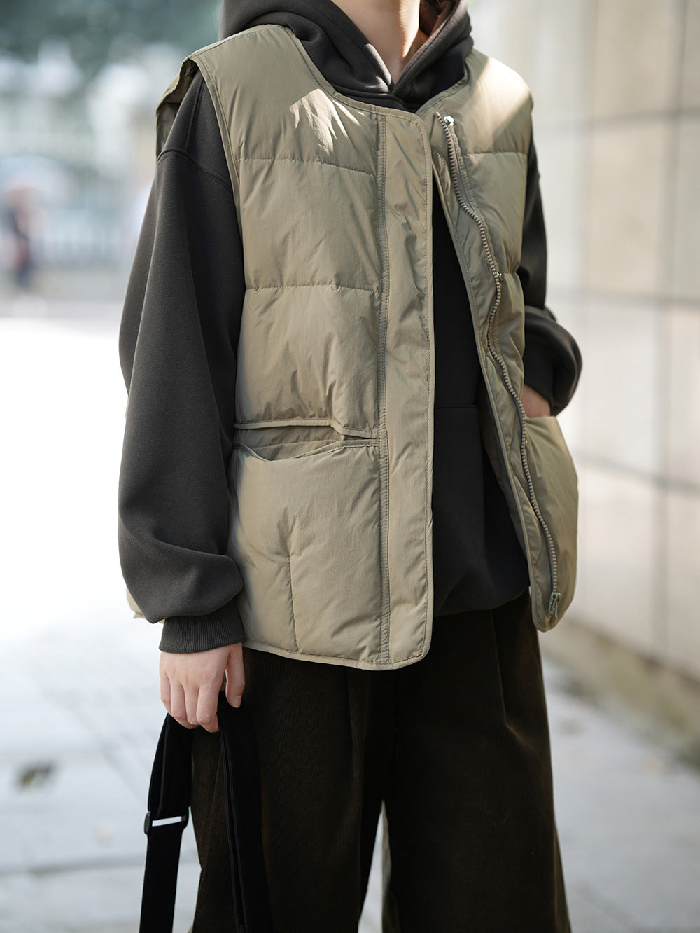 【Y80882】 實拍保暖白鴨絨50%羽絨背心251023