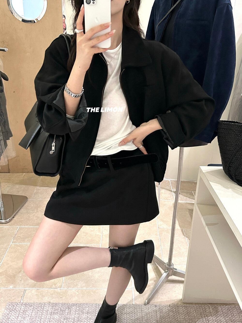 【L9150】實拍檸檬復古寬鬆羊津絨工裝長袖短外套251117