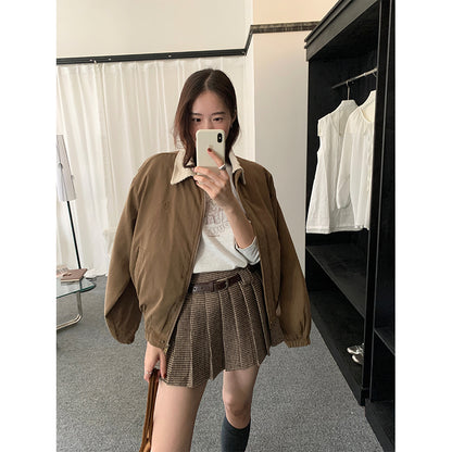 【H5489】實拍復古鋪棉保暖風衣外套251109