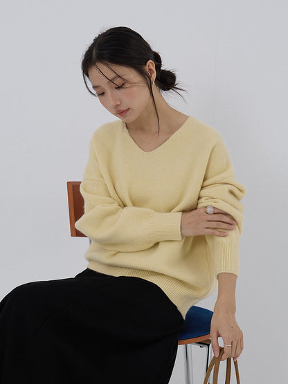 【LD3281】實拍慵懶寬鬆棉羊絨針織毛衣251103