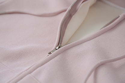 【LD11030】實拍冬季慵懶加絨加厚連帽衞衣外套251124