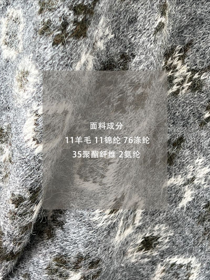 【cimz5937】復古碎花軟糯加厚圓領長袖針織毛衣260102