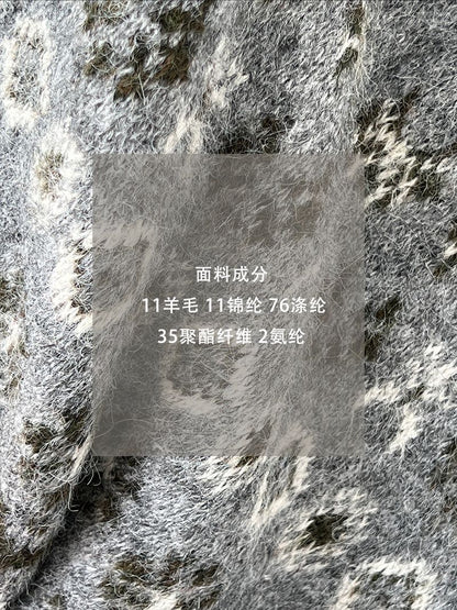 【cimz5937】復古碎花軟糯加厚圓領長袖針織毛衣260102