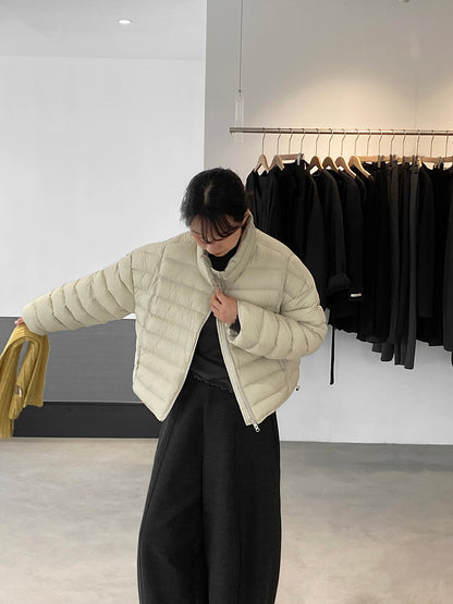 【cimz6383】實拍高領寶款排骨白鴨絨外套（白鴨絨90）251120