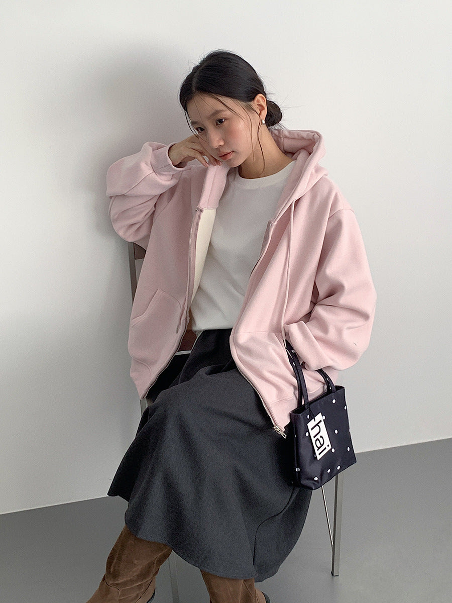 【LD11034】實拍毛呢超顯瘦保暖高腰大裙擺a字裙251124