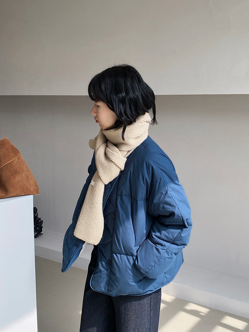 【cimz1010】實拍冬日温暖加厚90％白鴨絨羽絨外套大衣251128