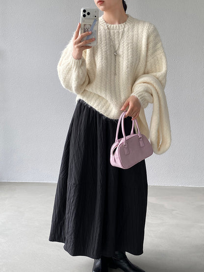 【cimz0672】實拍細緻閃亮針織毛衣+圍巾251128