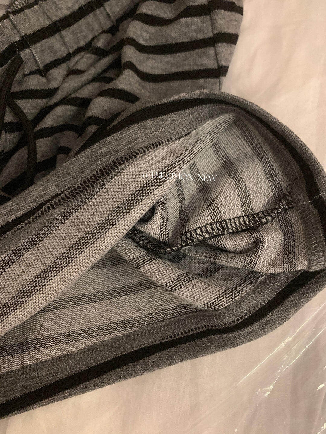 【L10716】慵懶鬆弛感☁️復古直條紋日常通勤百搭顯瘦抽繩休閒短褲260511