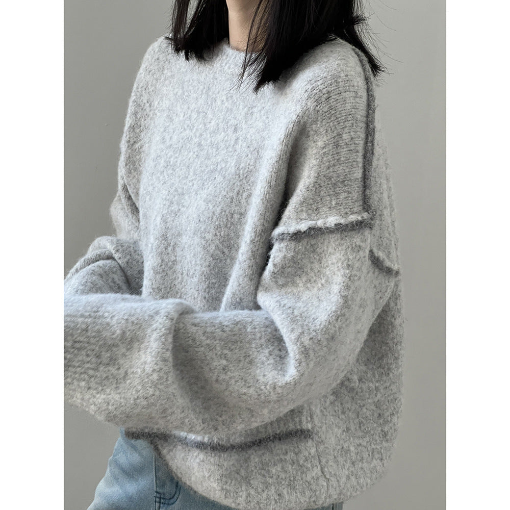 【YP2472】 實拍熱銷不規則針織毛衣251023