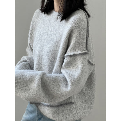 【YP2472】 實拍熱銷不規則針織毛衣251023