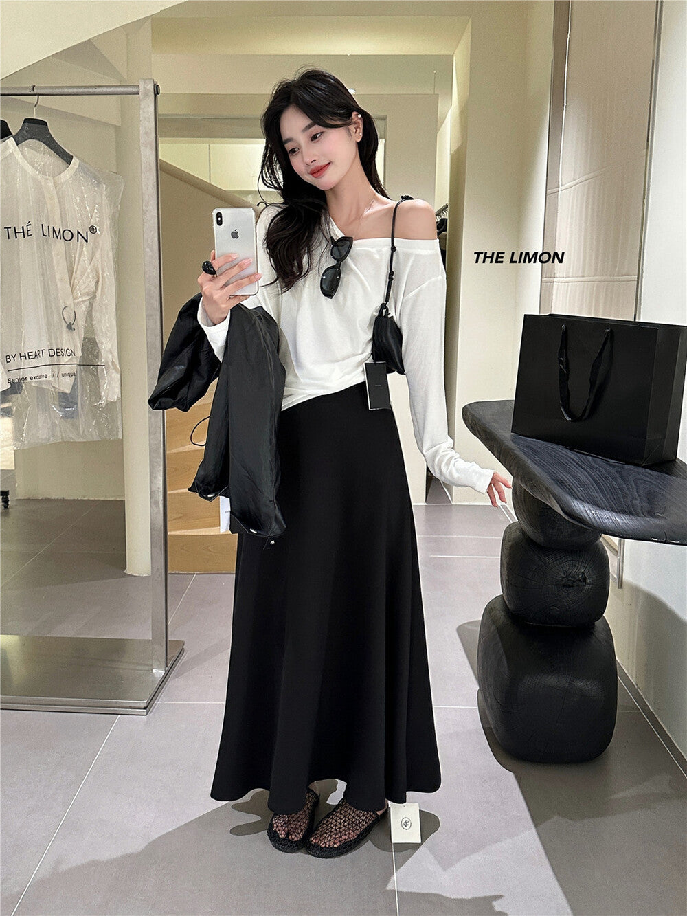 【L1130】實拍檸檬休閒顯瘦空氣棉A字裙251117