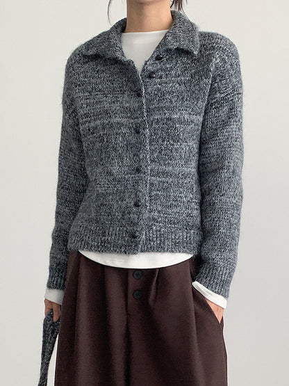 【LD3296】實拍輕奢復古寬翻領厚實針織外套＋針織包251103