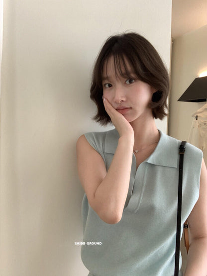 【LR01293】實拍imiss氣質百搭！33%羊毛無袖針織衫260305
