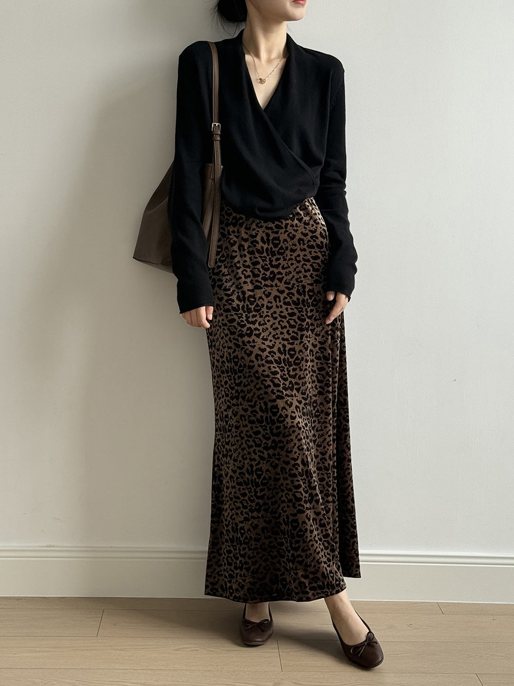 【Y218】實拍法式高級感交叉長袖針織衫(羊毛5%)251016