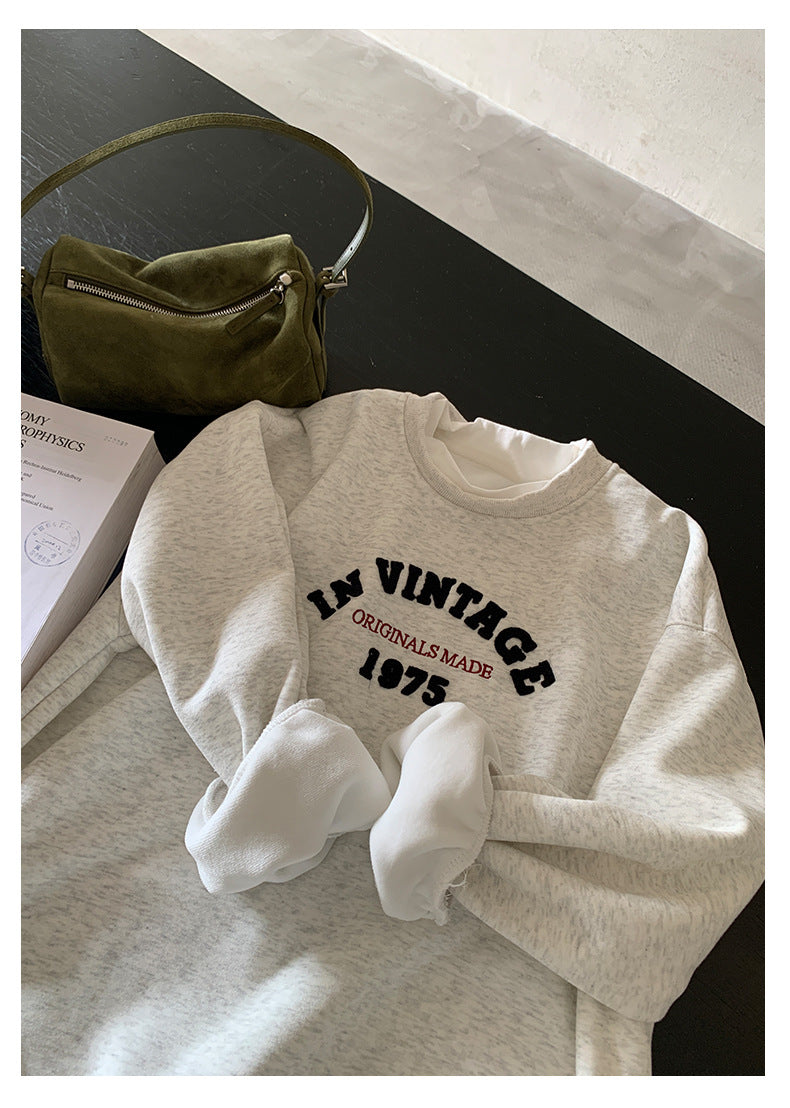 【H5507】實拍假兩件毛巾絨大版加厚衛衣251118