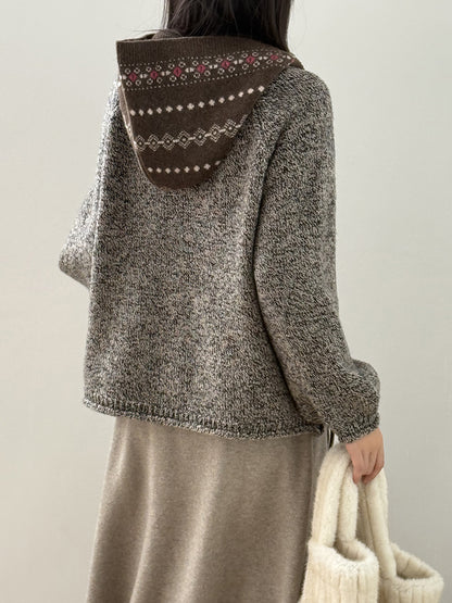 【Y276】實拍冬季軟糯慵懶保暖針織毛衣（棉羊毛10%)251106