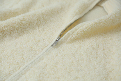 【LD11015】實拍雙頭拉鍊毛絨半高領加厚針織毛衣外套251110