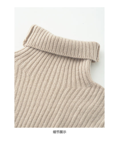 【H5484】實拍秋冬加厚慵懶高領針織毛衣251109