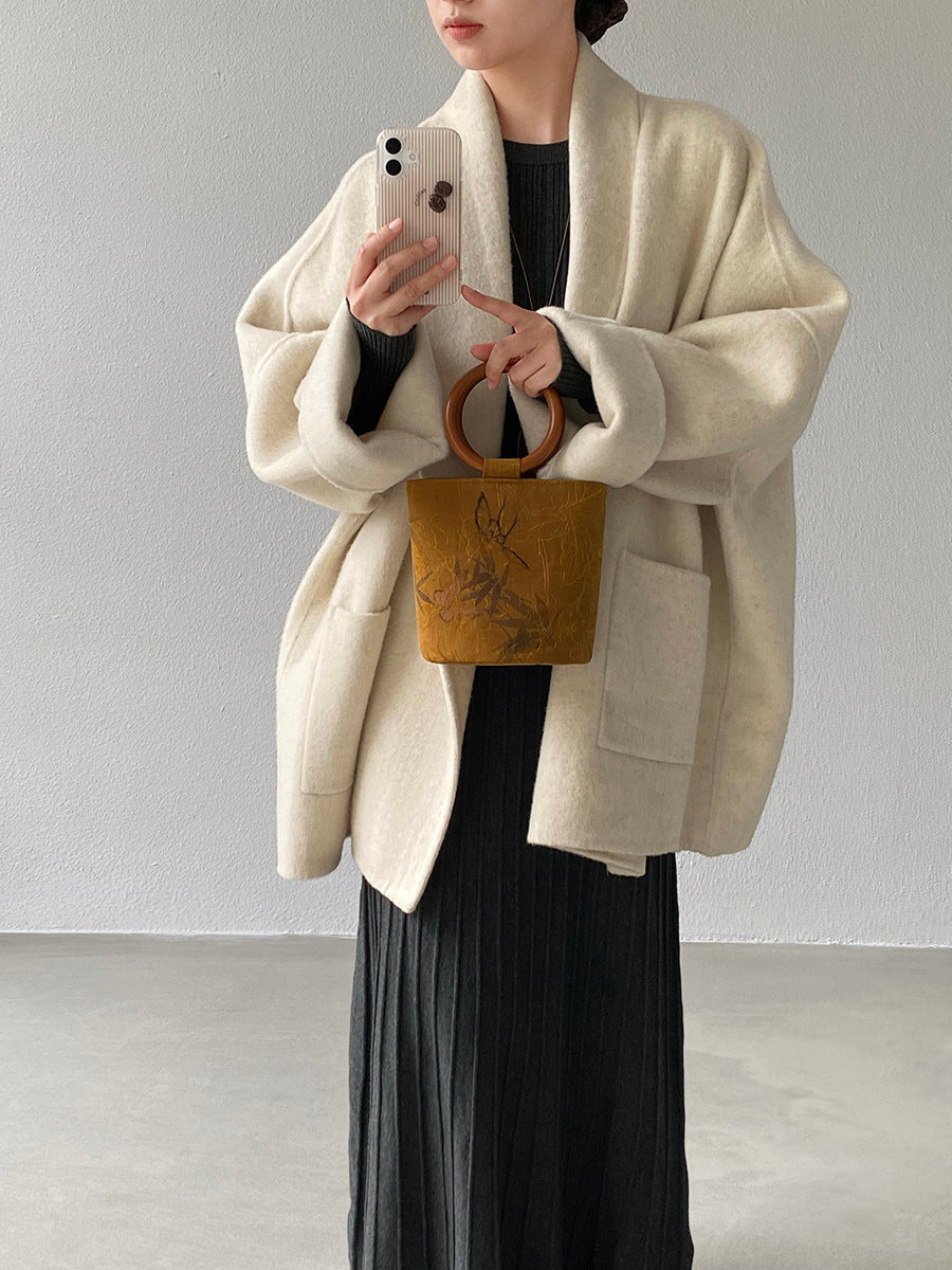 【cimz519】實拍冬天澳羊毛100%雙面呢大衣外套251201