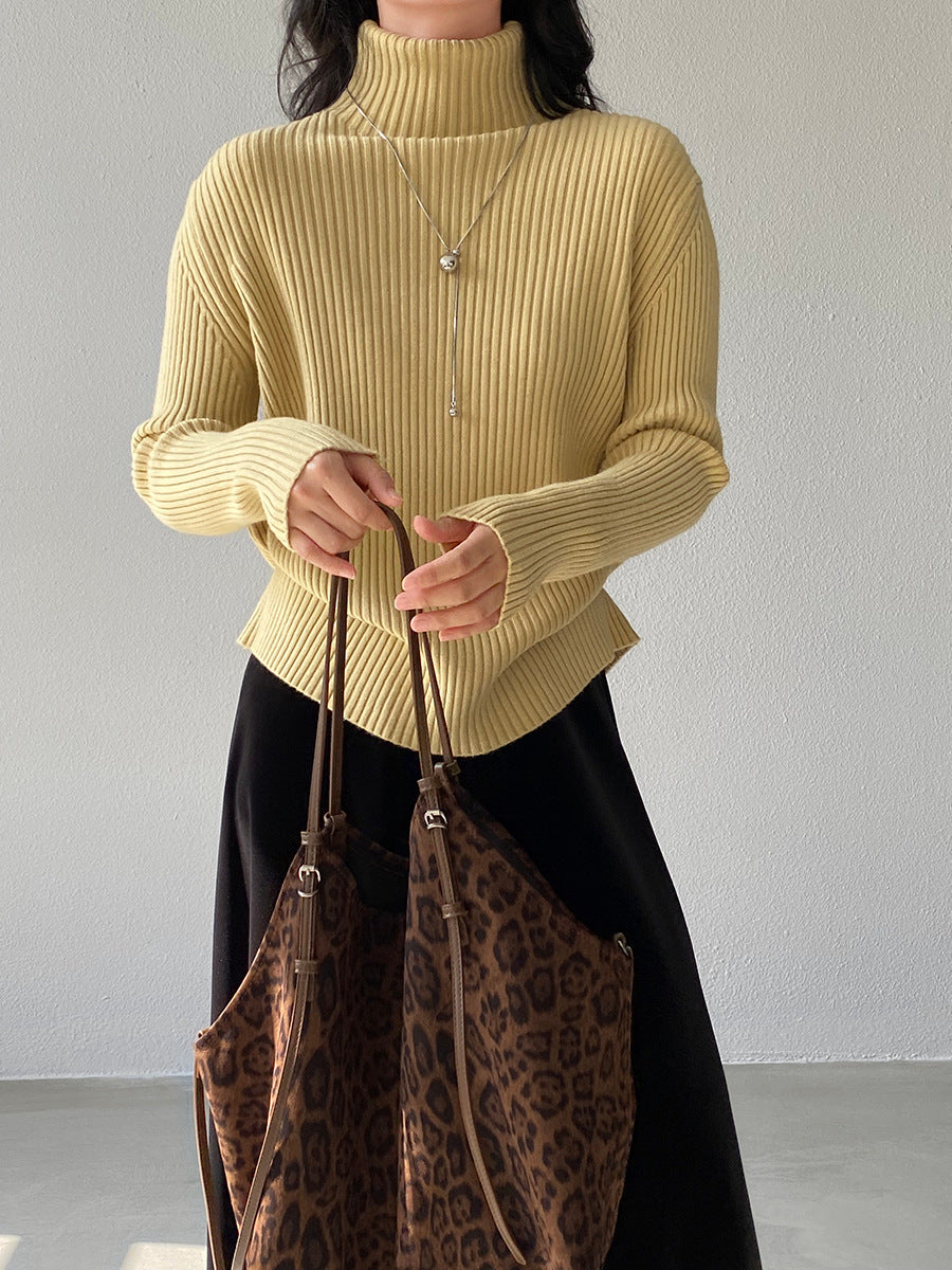 【cimz1388】實拍高領加厚高級感針織毛衣251128